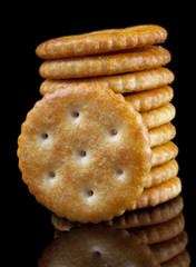 Salt round cracker