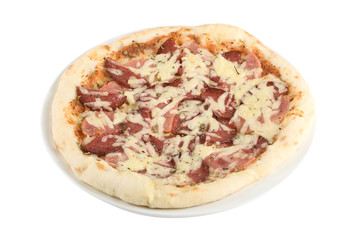 Salami pizza
