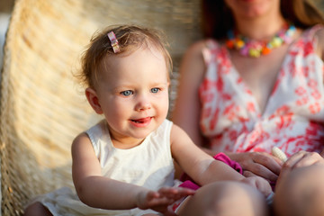 Fototapeta premium Little girl on vacation