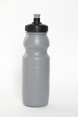 gray drinking flask