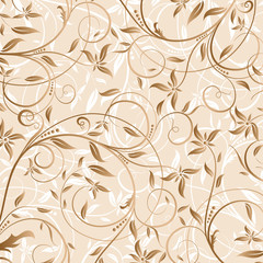 Decorative floral pattern, vector