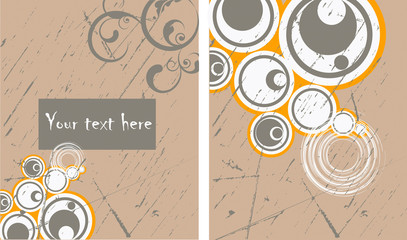 Book or notebook retro cover vector background