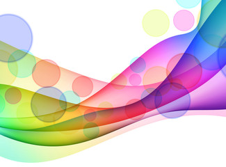 Colorful Abstract Wave Background