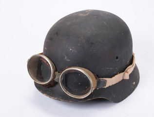 Iron military helmet