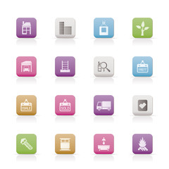 Real  Estate and building icons - Vector Icon Set