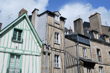 Fototapeta na wymiar Stare domy w Vannes
