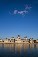 Obraz premium Budapest, Hungaryan Parliament, Hungary