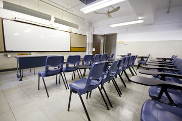 empty classroom