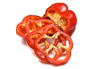 Red capsicum (bell pepper) – halved and sliced