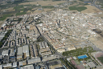 Vista aérea de la localidad de Albolote 2