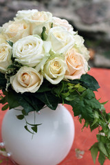 Brautstrauss in Vase