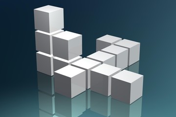 Obraz premium Kostki 3d