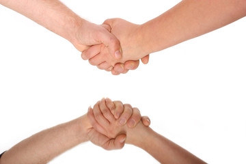 doppelter Händedruck