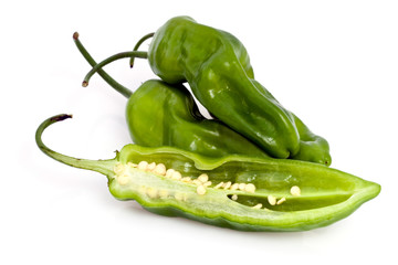 Gros piments verts