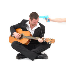 Obraz premium guitar player