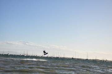 salto de kite surf