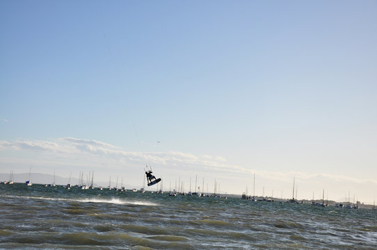 salto de kite surf