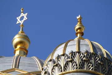 Fotobehang Jüdische Synagoge in berlin © stedah