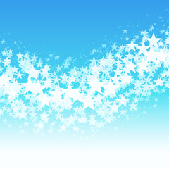 vector illustration of stars stream