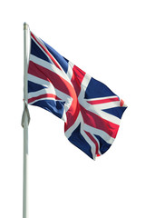 Bandiera inglese isolata