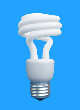Compact fluorescent light bulb with clipping paths