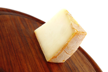 piece of cheese on board