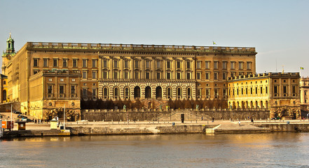 Fototapeta na wymiar Palais Royal, z Sztokholm: Stockholm Slott