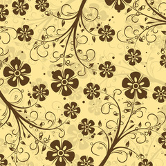 Decorative floral pattern; vector
