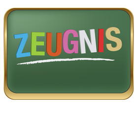 Schultafel Zeugnisse