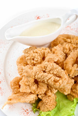 Deep-fried squid