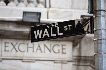 Wall Street und Börse (Stock Exchange), New York City