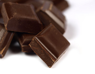 Chopped chocolate.