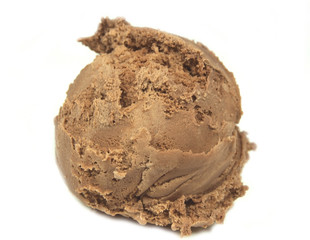 Chocolate ice cream scoop.