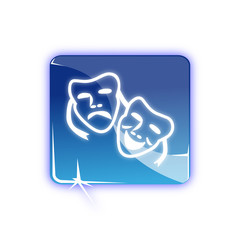 Picto masque carnaval - Icon mask carnival