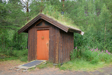 Toilettenhäuschen in Norwegen
