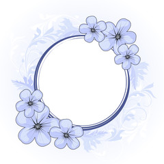 elegant floral banner