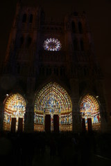 Cathédrale d'Amiens colorisée