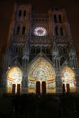 Cathédrale d'Amiens colorisée