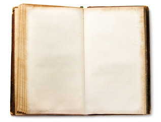 Old book isolated on white