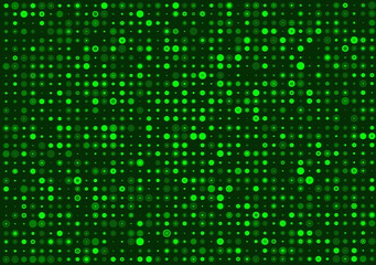 Neon green background lights