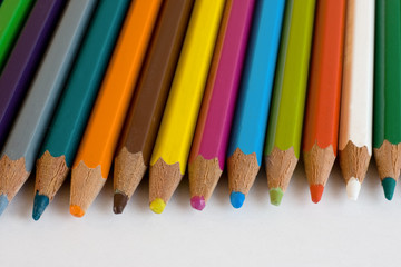 Assortment of coloured pencils
