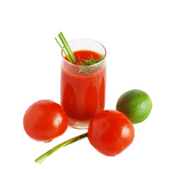 Juice and tomatoes