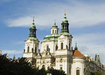 Naklejka premium Chiesa San Nicola, Praga