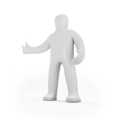 Figur Präsentation (mit Freistellungspfad/clipping path)