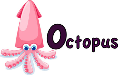animal alphabet O for octopus
