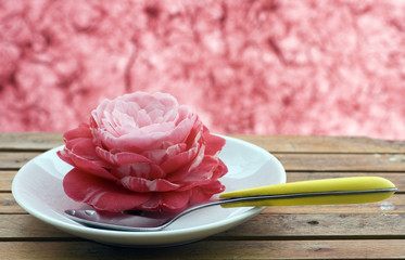 dessert di rosa