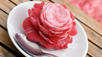 rosa e cucchiaino