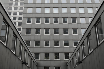 Cityhof-Hochhäuser in Hamburg, marode Bauten in der City