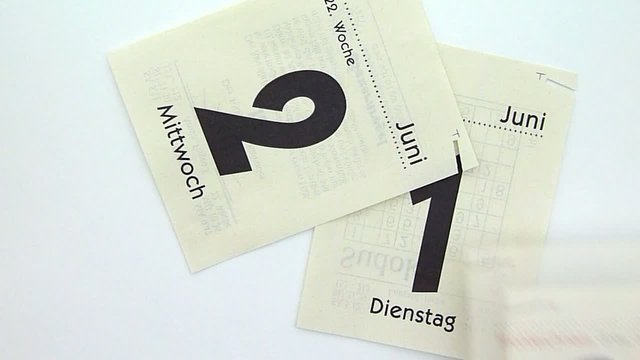 Kalender und Tag Video