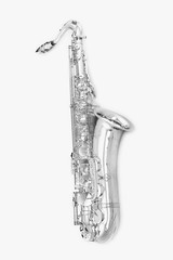 Saxophon in Silber